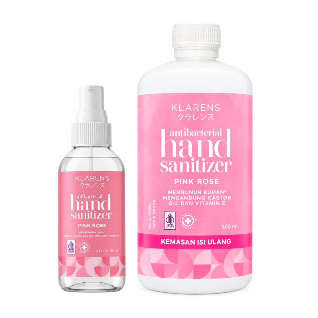 KLARENS HAND SANITIZER SPRAY 60 mL & 500 mL
