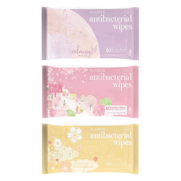KLARENS ANTIBACTERIAL WIPES 50 Sheets